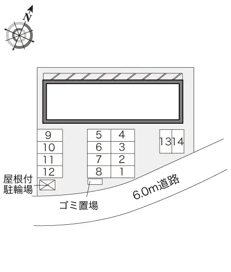 福島市南沢又　月極駐車場（LP）